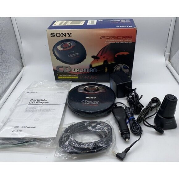 Sony D-MJ95 Portable Car CD Player Walkman G-Protection with Original Box - Picture 1 of 12